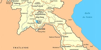 Детальна карта Лаосу
