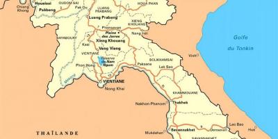 Детальна карта Лаосу